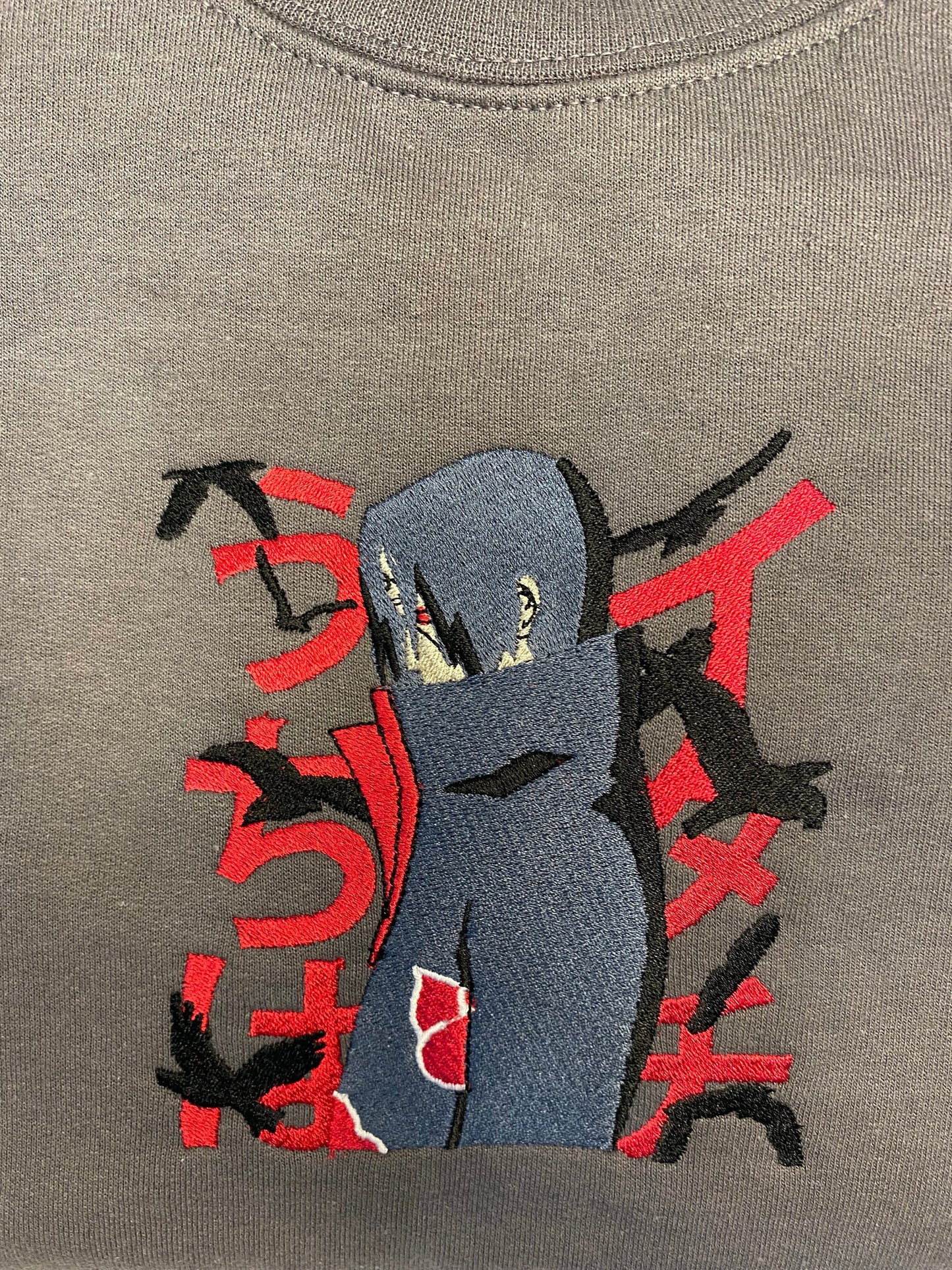 Itachi Naruto Akatsuki Anime Embroidered Sweatshirt