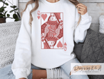 Load image into Gallery viewer, Queen of Hearts - Valentine&#39;s Sweatshirt
