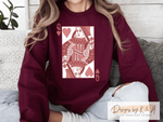 Load image into Gallery viewer, Queen of Hearts - Valentine&#39;s Sweatshirt

