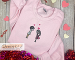 Load image into Gallery viewer, Pink valentine kids embroidery
