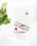Load image into Gallery viewer, Grinch Nike Inspired Christmas Embroideried Sweatshirt - Christmas

