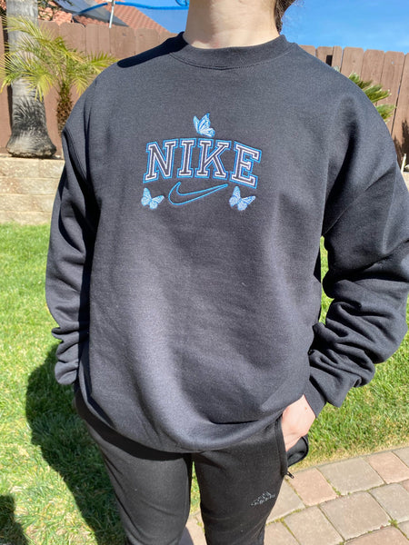 Custom anime embroidered sweatshirts