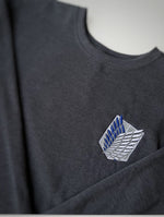 Load image into Gallery viewer, Wings of Freedom AOT embroidery sweatshirt
