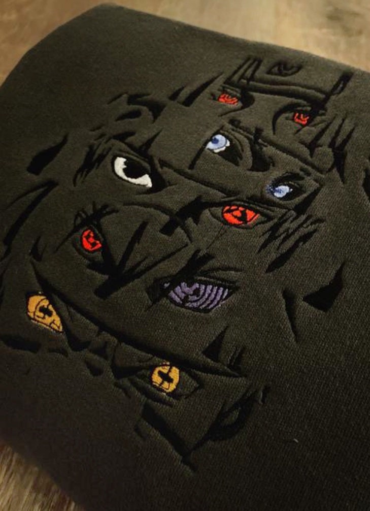 Naruto Anime Embroidered Sweatshirt