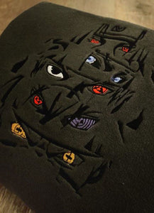 Naruto all eyes Anime Embroidered Sweatshirt