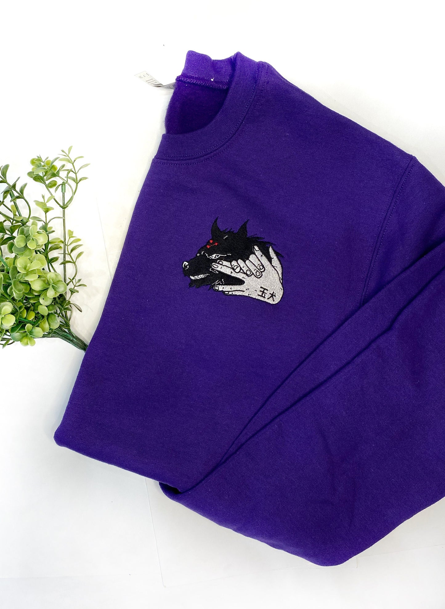 Jujutsu Anime Sweatshirt Embroidered