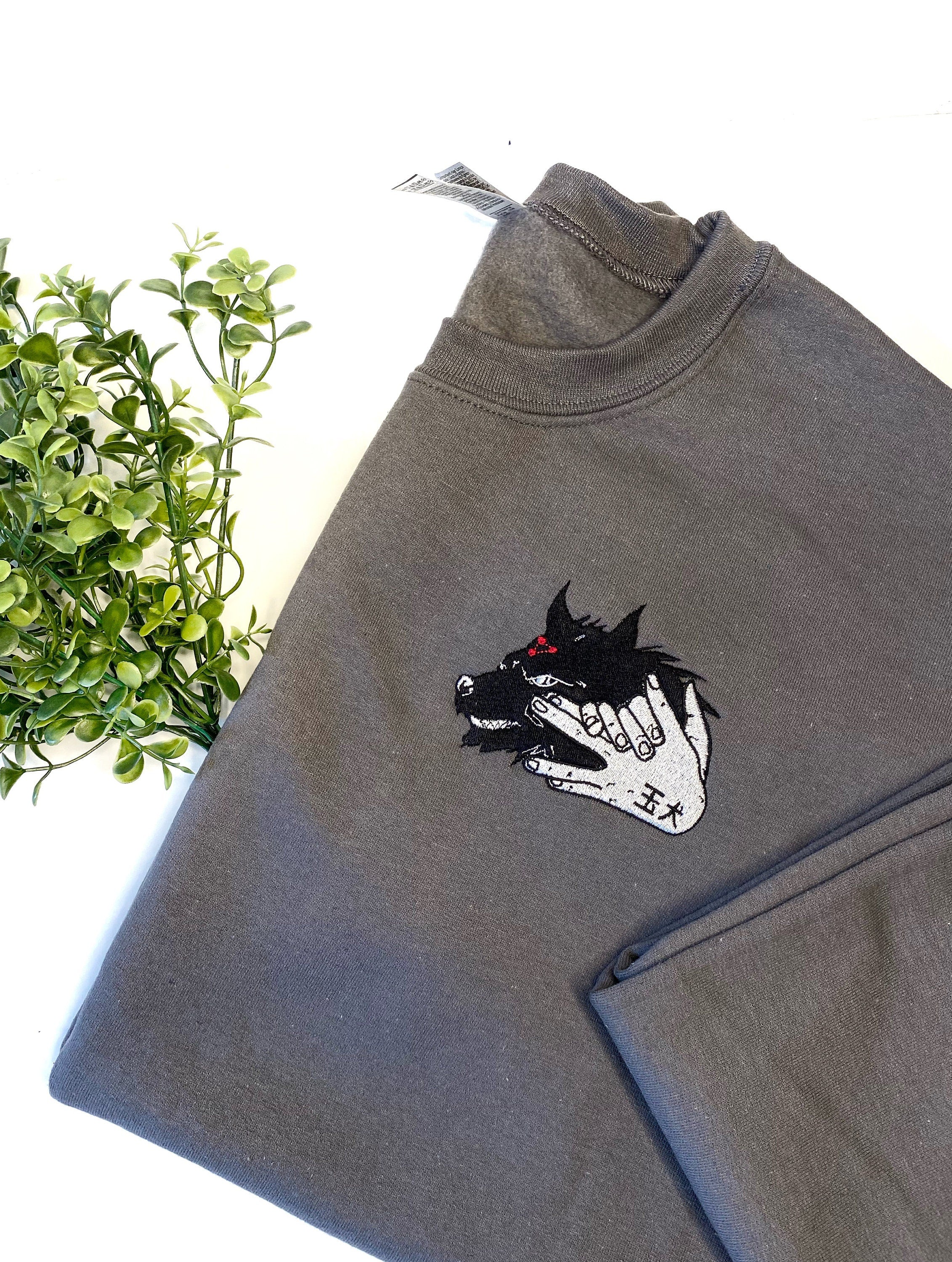 Jujutsu Anime Sweatshirt Embroidered