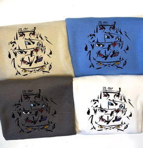 Naruto Anime Embroidered Sweatshirt
